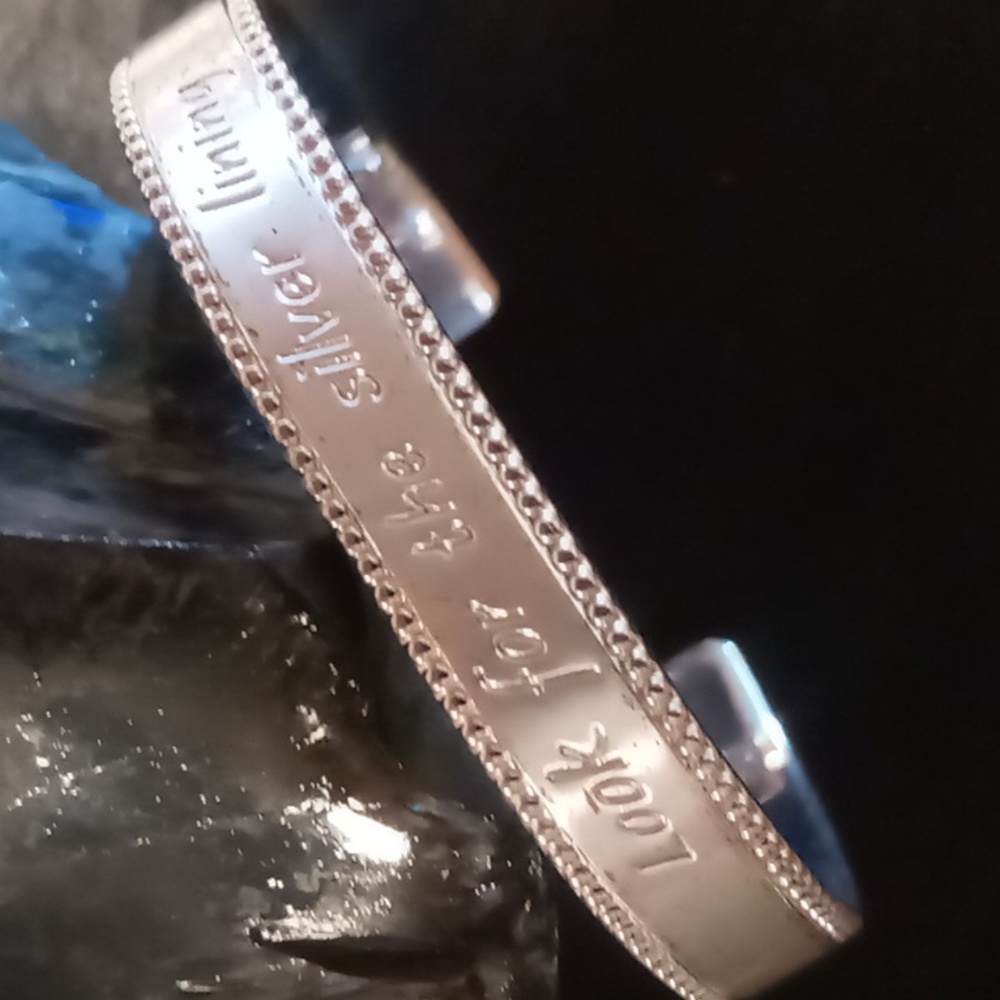 Mary Kay designer look for the silver lining cuff bracelet silver plated